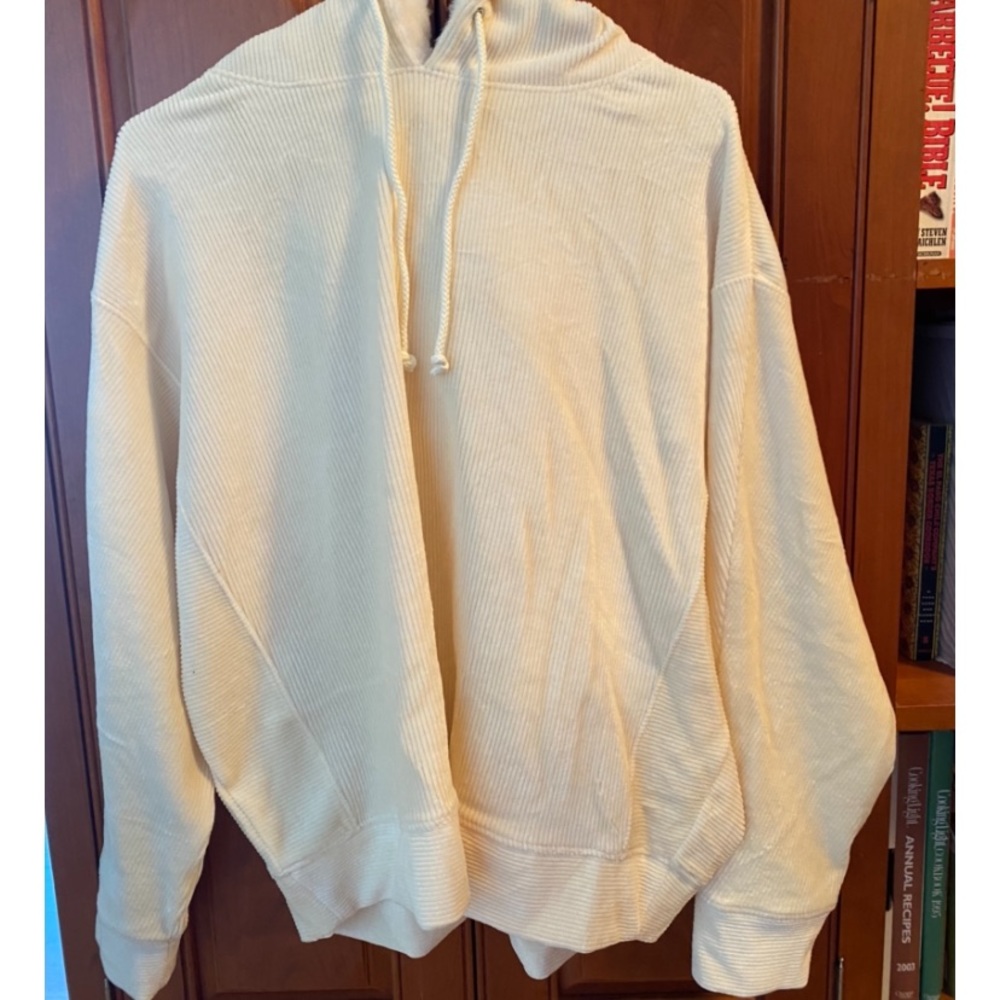 Brand New - Lou & Gray corduroy sweatshirt with soft hood. Tags still on!